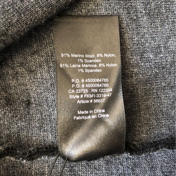 Babaton Merino Wool Black & Grey Cardigan - Picture 8 of 12